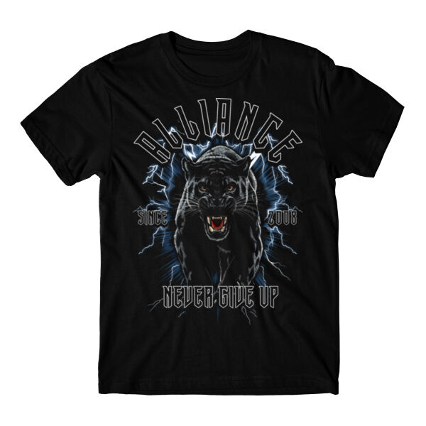 NEVER GIVE UP PANTHER - T-SHIRT - $CFBT8Y$ Thumbnail