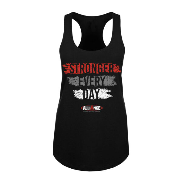 STRONGER EVERY DAY - WOMEN'S FITTED TANK TOP - $JH8N36$ Thumbnail