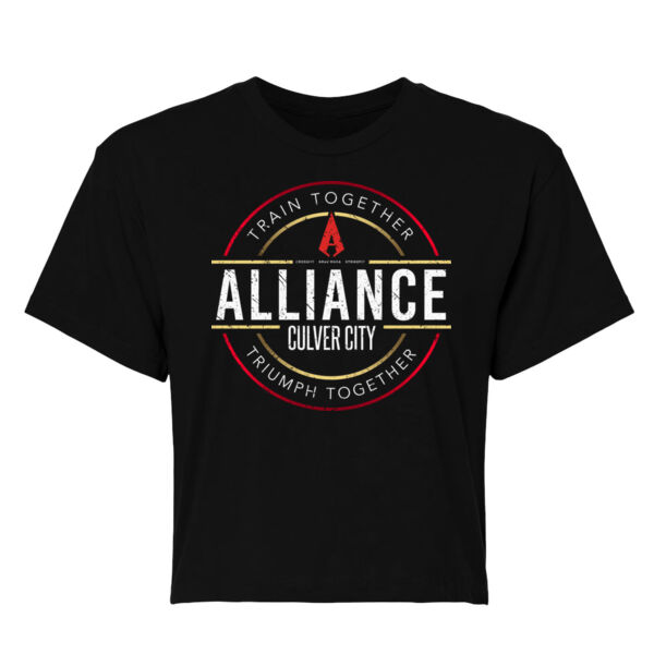 FULL COLOR BADGE - WOMEN'S CROP T-SHIRT - $4G4J9S$ Thumbnail